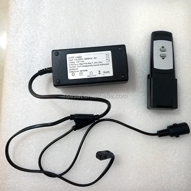 New Wireless Linear Actuator 2 Way Remote Control With Power Source 