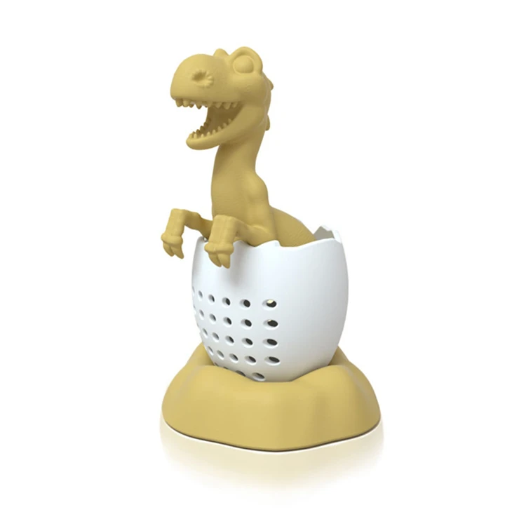 

Cute Animal Small Dinosaur Loose Leaf Tea Steeper Filter Reusable Silicone Tea Infusers for Teacup