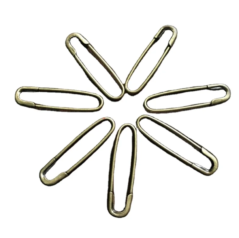 

Knitting Stitch Marking Crochet Size  Black Color U Shape French Metal Loop Safety Pin, Black,silvery,gunmatal,gold,