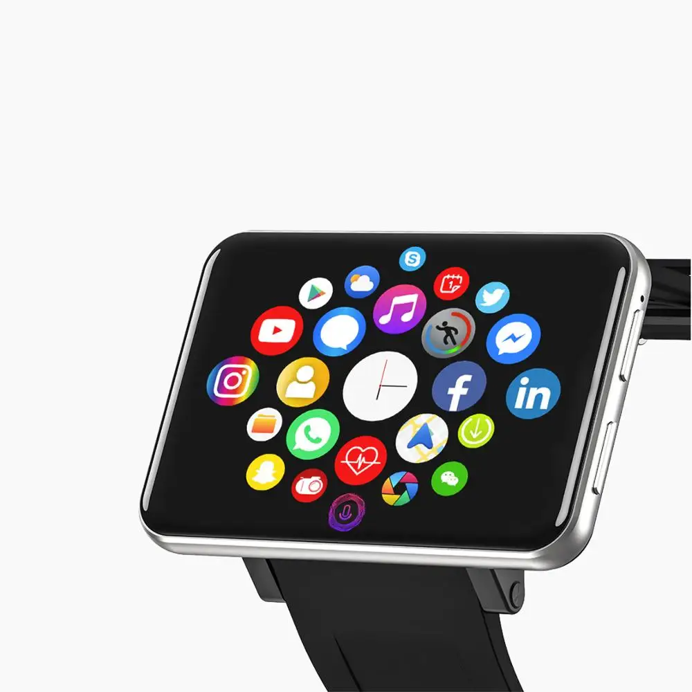 Domiwear newest DM100 2.86 inch waterproof heart rate monitor smart watch phone