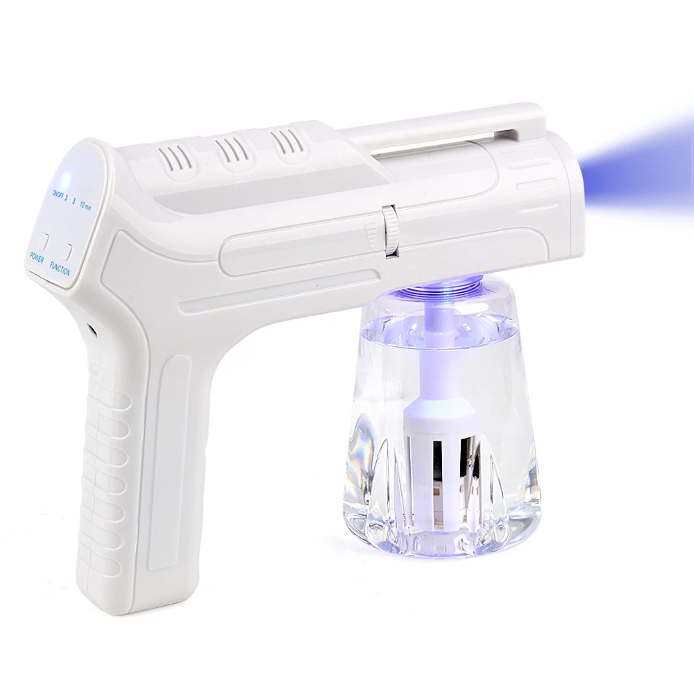 

Wireless High pressure disinfection spray gun sanitizing blue ray nano disinfectant spray gun for sterilization