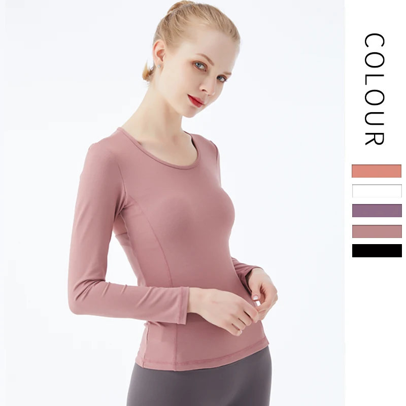 

High quality long sleeves top mesh Gym Woman Fitness Yoga Wear Quick-drying Mesh Yoga Fitness TOP, Picture shows