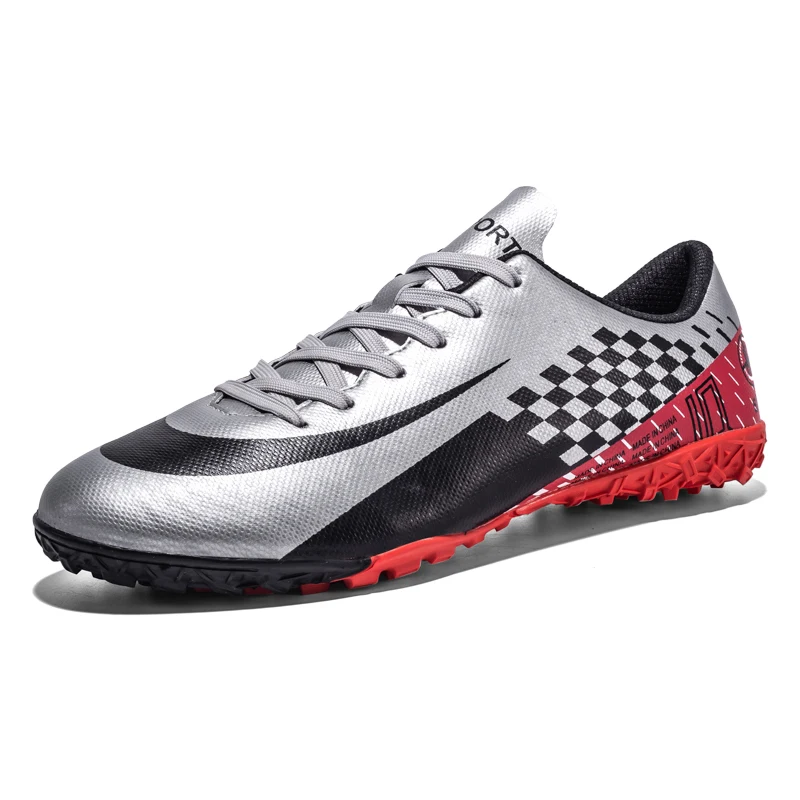 

Wear Resisting Men Soccer training shoes Football Boots for teenager, As photos