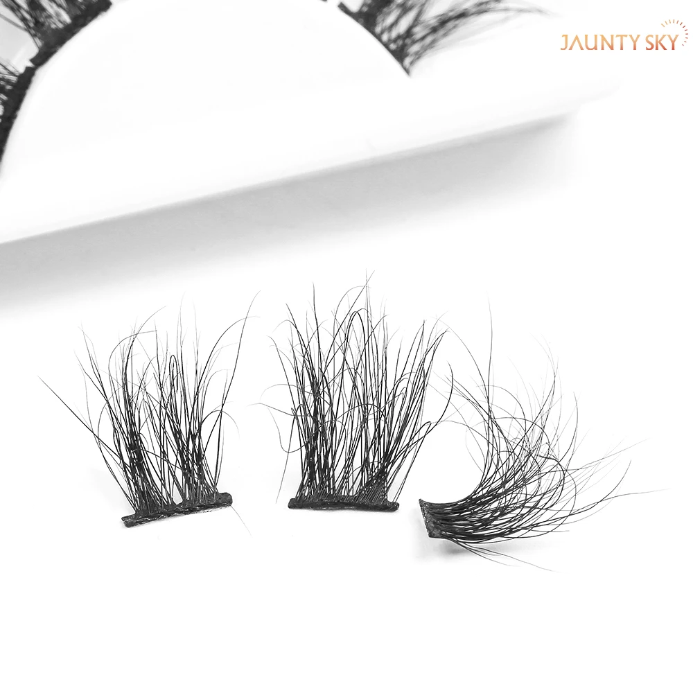 

Real Mink Volume Eyelash Extension Premade Fan Pre Fan Lashes Volume Lashes DIY Eyelashes Cluster Eyelashes, Black