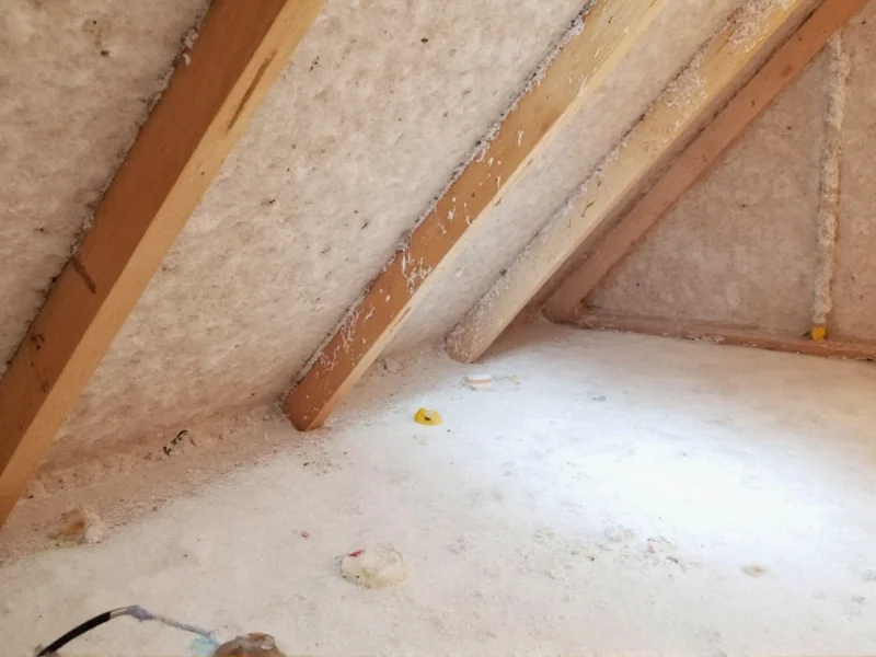 DIY spray foam kit application in attic