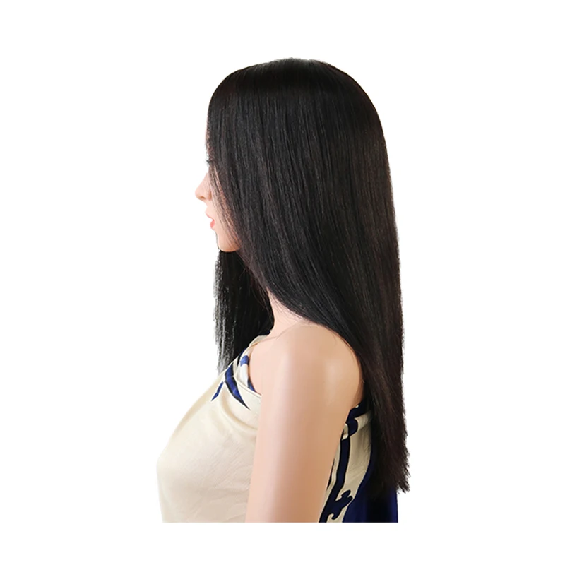

Free shipping straight 28 inch full lace wigs humair hair natural girls wig