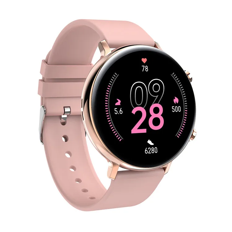 

2021 GW33 Bluetoth Call Smart Watch IP68 Waterproof Full Touch Screen Ecg Blood Pressure Rose Gold Smartwatch for Women Men