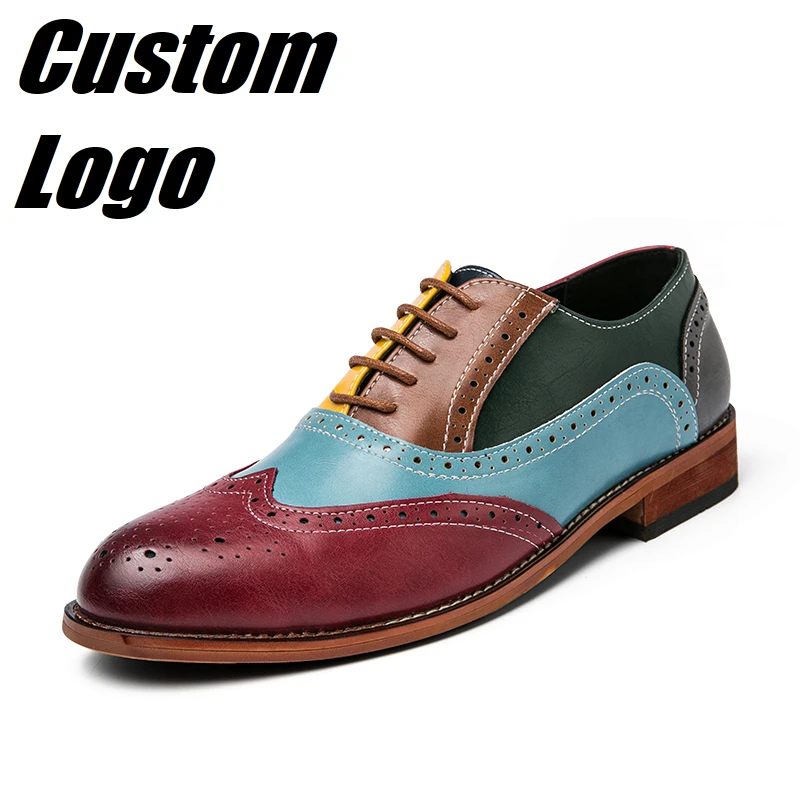 

Moyo Baroque Style Color leather Dropshipping Men Leather Shoes Plus Size Casual Dress Shoes Men Leather Shoes, Black