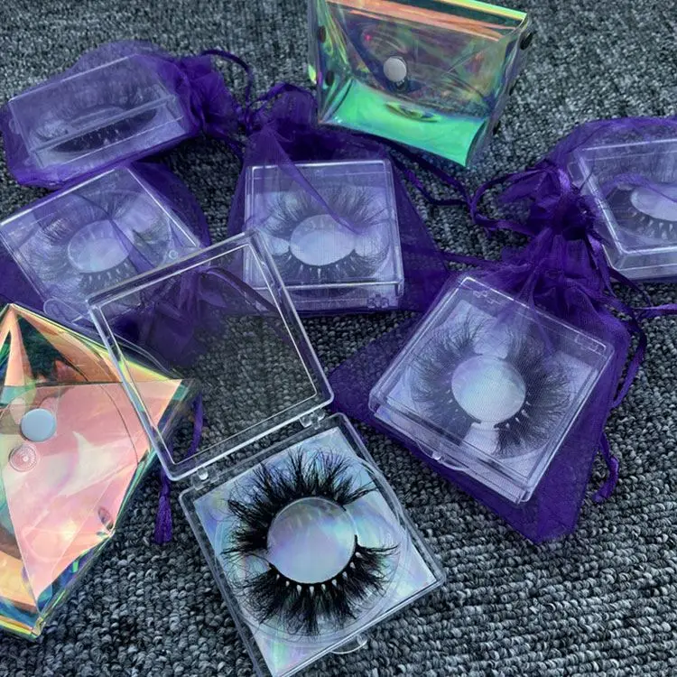 

Wholesale Glamorous Eye Lashes Own Brand Eyelashes and Private label 3D Eyelashes Mink Lashes, Natural black or colorful