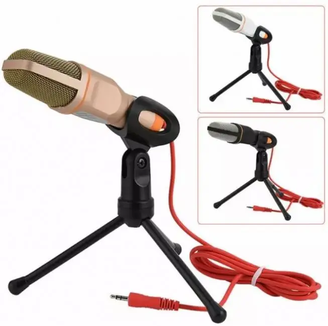 

Wholesale microphone professional microfone for pc 3.5mm wired stereo for podcast singing recording mic with desktop tripod