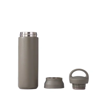 

Mikenda Metal material water bottle stainless steel bounce cover thermos cup portable bottle with handle, Mix