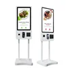 WIFI network 32" inch touch screen kiosk stand printer self service payment kiosk