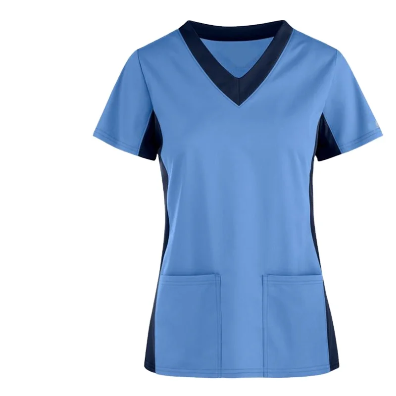 

Women's V-Neck Scrub Top & stretch Scrub hospital uniform, Customized