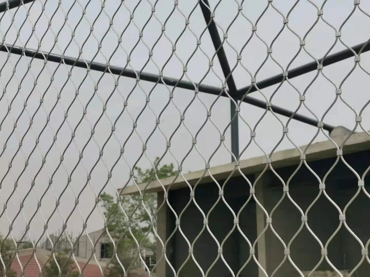 ferruled climber plant trellis mesh stainless steel wire rope mesh