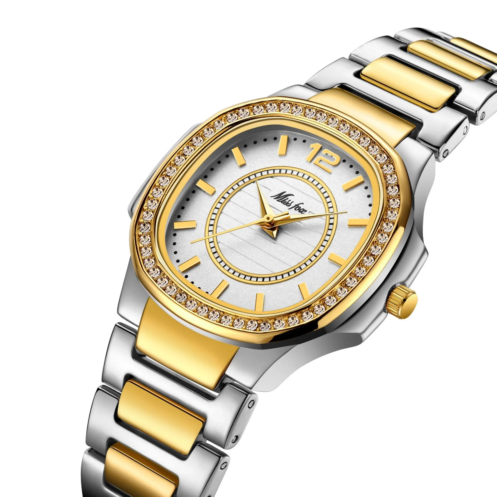 

CZ Diamond Woman Watch Casual Gold Fashion Patek Women Watches Top Brand Luxury Female Golden Clock Waterproof Quartz Wristwatch