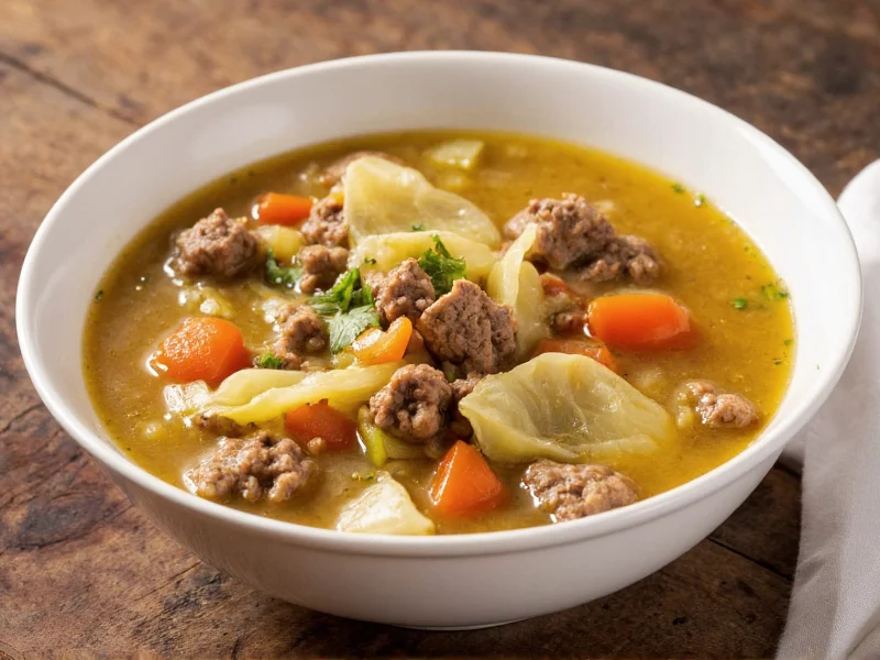 Cabbage Soup with Ground Beef: Complete Recipe Guide