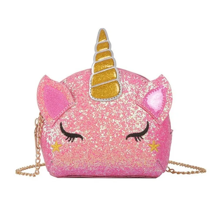 
Sequin Unicorn Chain Shoulder shopping bags for ladies hand makeup bags 