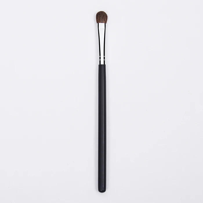 

Super soft thick pony hair long wooden handle makeup brush for eye shadow blending brush, Black or customized color