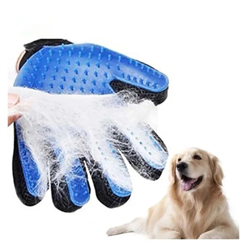 

Dog Pet Grooming Glove Silicone Cats Brush Comb Deshedding Hair Gloves Dogs Bath Cleaning Supplies Animal Combs Dog Brush