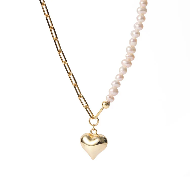 

Your logo on jewelry freshwater baroque pearl pearls necklace