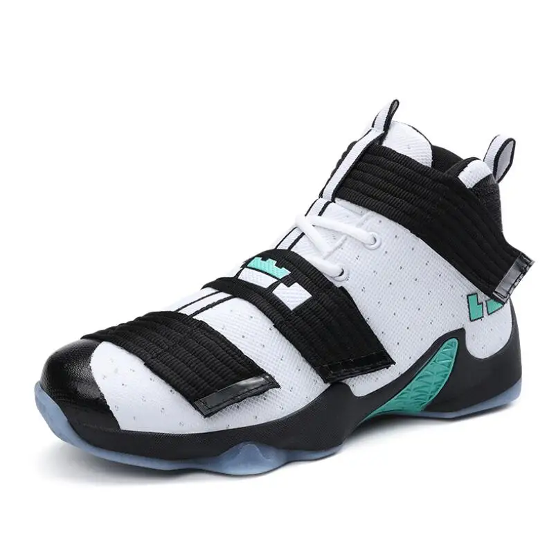 

High-top James the same breathable lightweight wear-resistant casual basketball shoes for lovers, Black red, black gold, white black, gray blue, dark blue