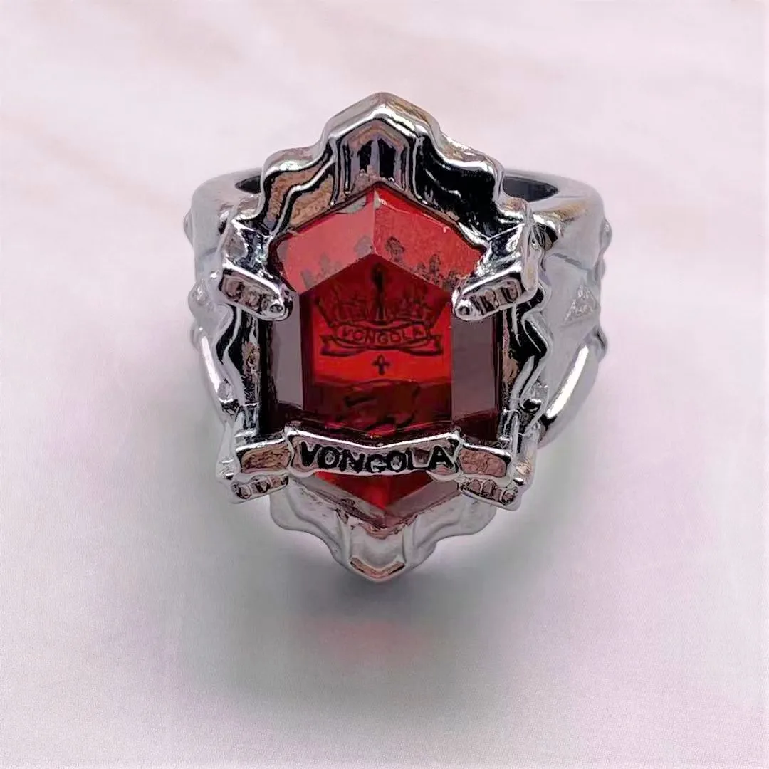 

2021 new designs contracted dark temperament France of the jade spring new acrylic ring Anime Cosplayring