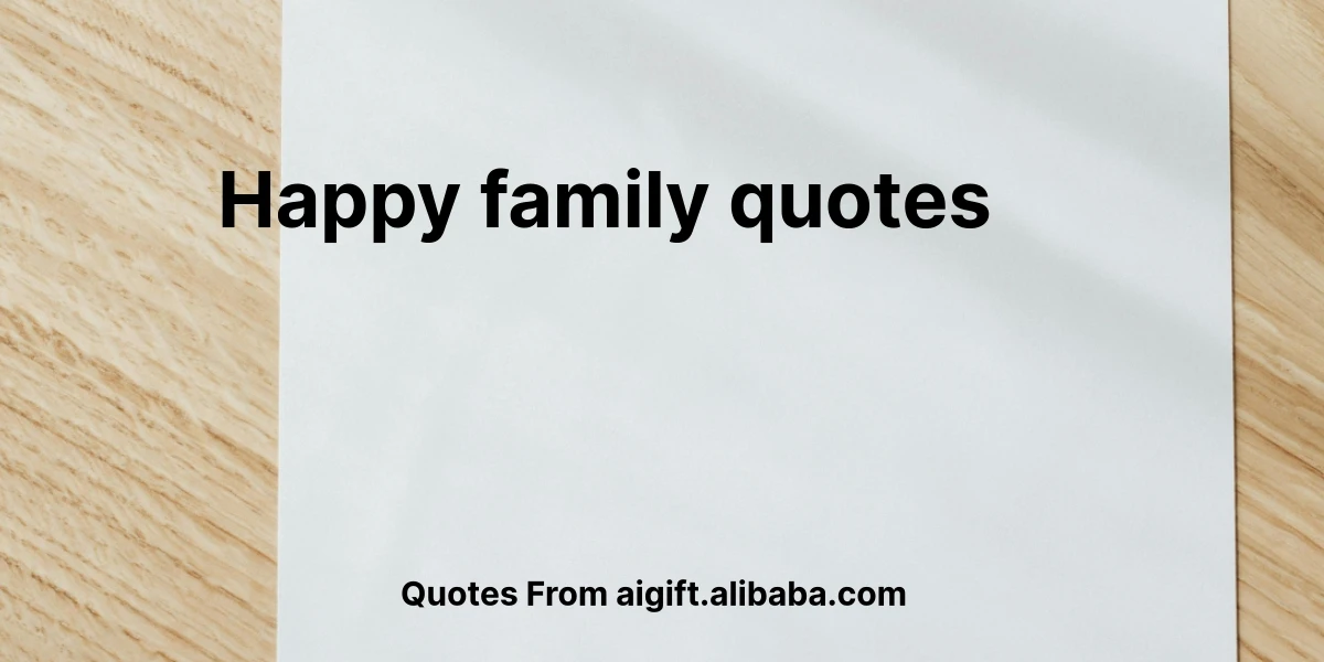 happy family quotes