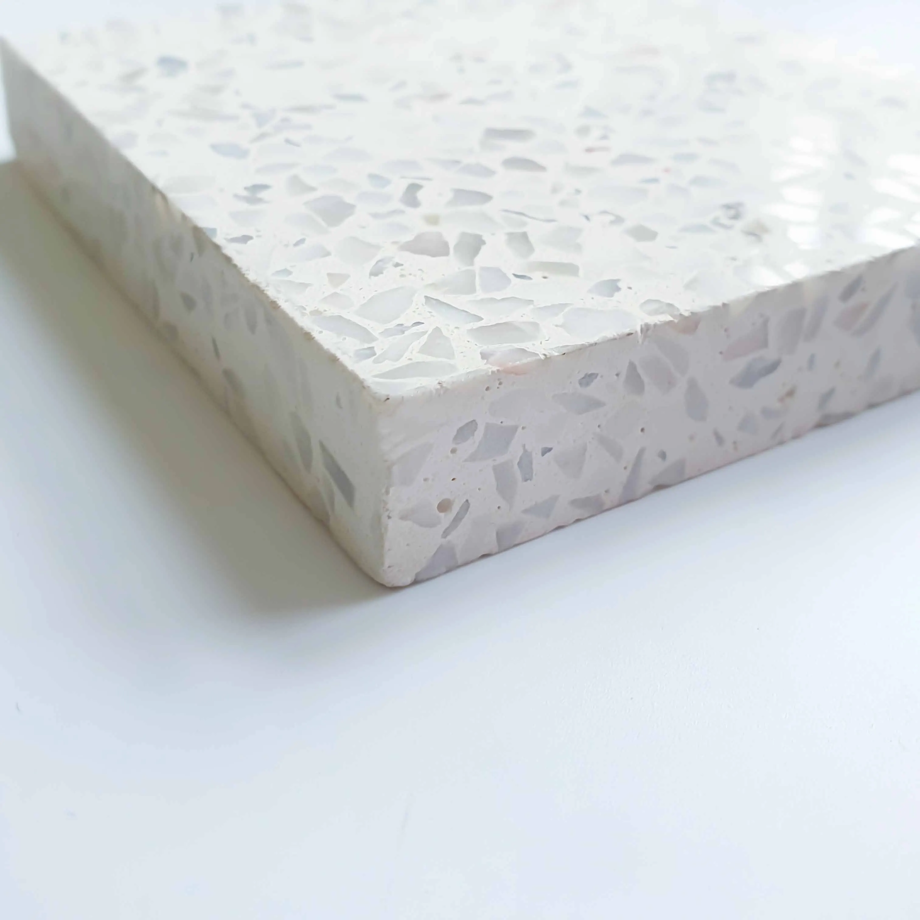 廉价水泥水磨石地砖出售白色水磨石石板瓷砖