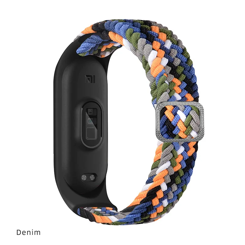 

Loop Thick Nylon Watch Band 4 Straps Mi Band 6 for Xiaomi Watch Band, Colorful