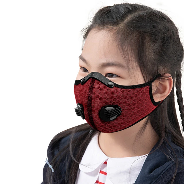 

Cycling Face Maskes Custom Children Kids Filter Anti Pollution Dust Carbon Outdoor Maskes Bike Protection Sports cycle Maskes, Black,blue,orange,grey,dark grey,dark blue,pink,wine red,navy