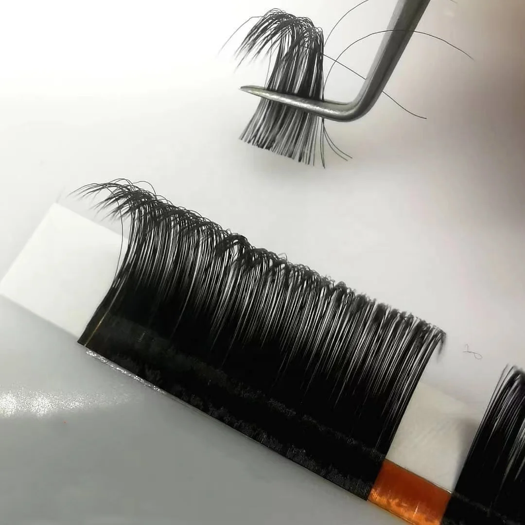 Mink Eyelashes Extension Easy-to-Make 3D Fans Individual Synthetic Hair Russian Volume Lashes Tray 8 - 15mm 0.15mm 10mm Option