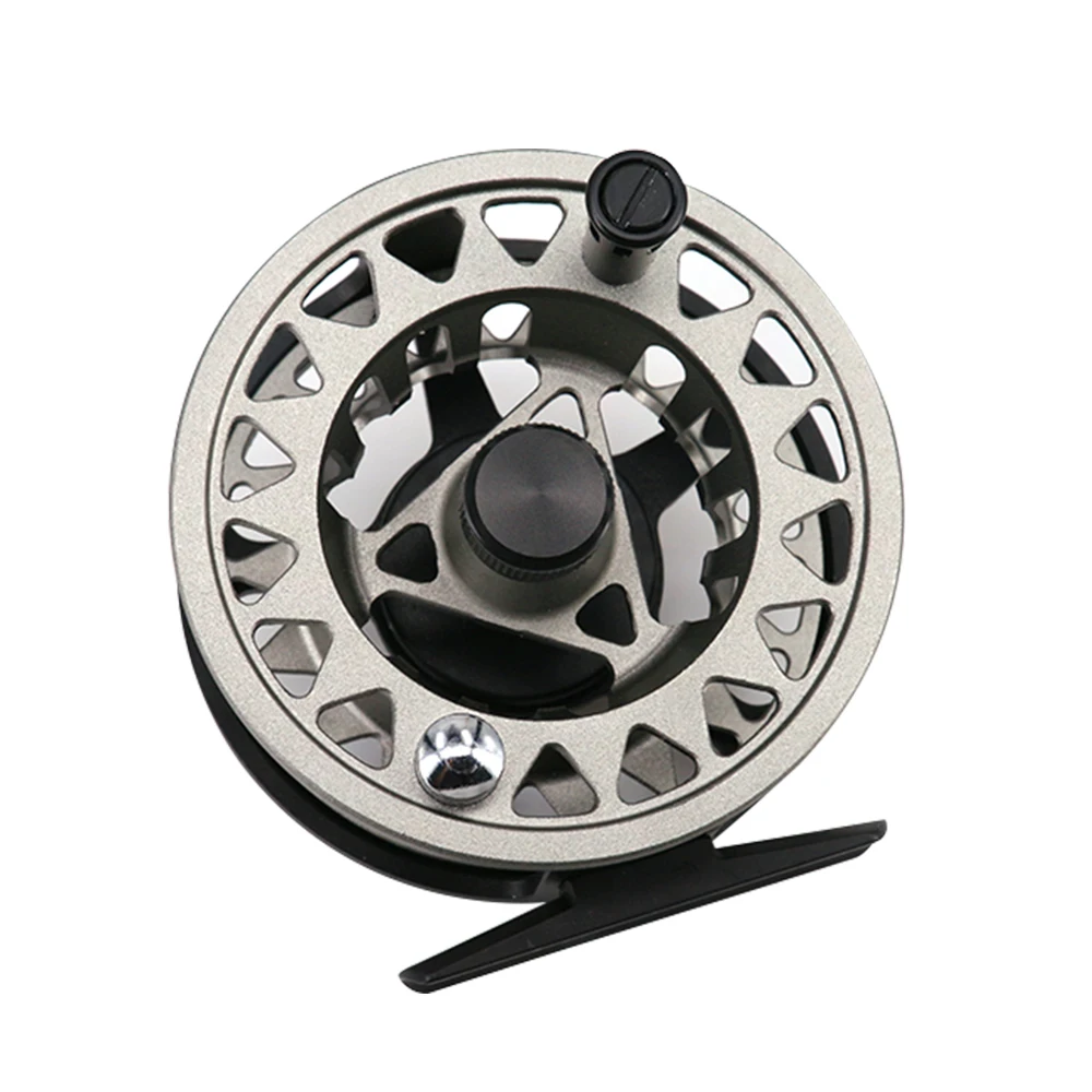 

CNC metal Corrosion resistant raft fly fishing reel Metal Spool Carretes freshwater fly reel, Black