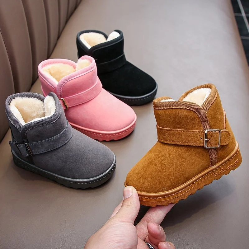 

Children Fashion snow Boots Leather All Match Botines Bottes Filles Fashionable girl toddler boots winter shoes