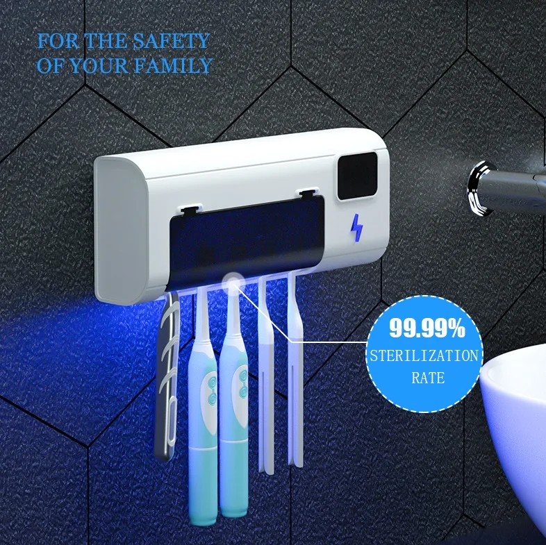 

6 mins auto turn off Uvc Sterilizer Electric with Uv Multifunction Portable Smart Toothbrush Sanitizer