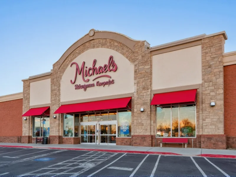 Michaels craft store exterior in Joliet Illinois