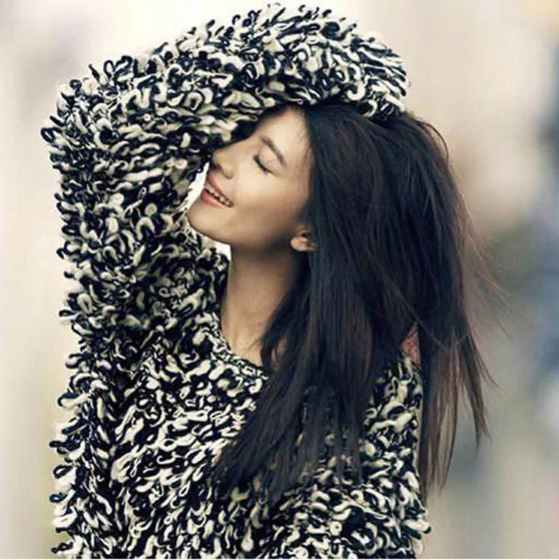 

factory wholesale Winter ins o neck chunky hand knitted sweater top 100% acrylic handmade Circle sweaters