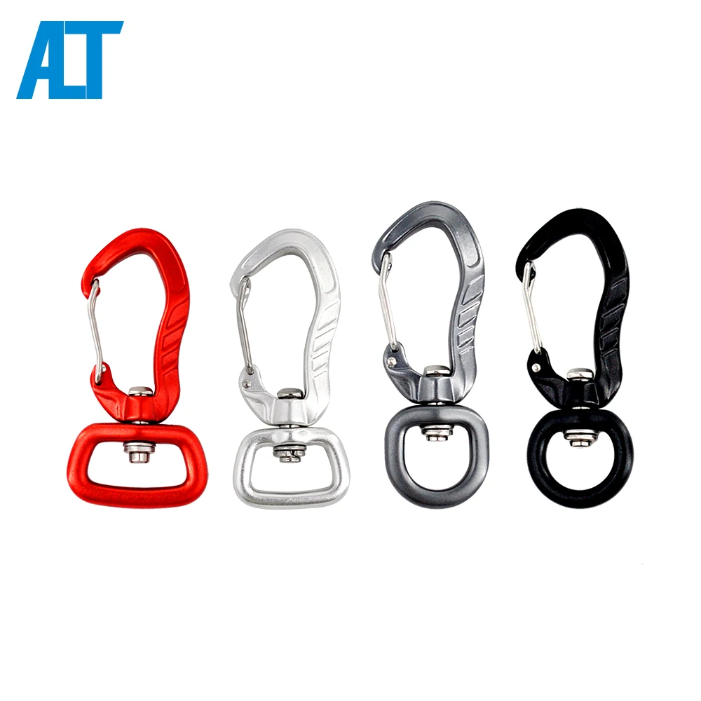 

Ailot Pet Supplies Lanyard Csutom Aluminum Locking Snap Hook Swivel Carabiner Wholesale, Customized