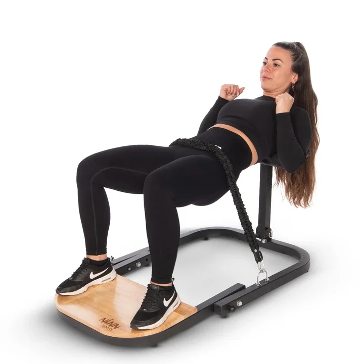 

Drop shipping wholesale hip and joint hip up machine exercises supplement foam thruster bench beauty lift stack thrust, Black/white
