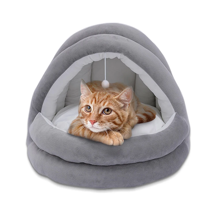 

deep sleep pet nest cat nest winter warm closed nest, Burgundy,pink,brown,orange,green,blue, customized