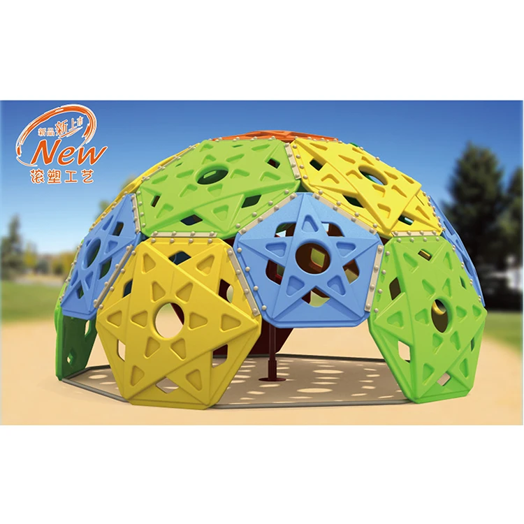 

wholesale plastic dome climber playground outdoor or indoor half round climbing playgrounds equipment JMQ-1910102, Green ,yellow,blue,red,gray etc