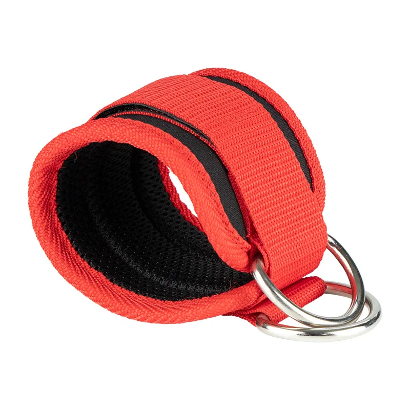 Customized Exercise Gym Brace Nylon Cable Machine Kickback Cuff Attachment Adjustable Ankle Weight Straps