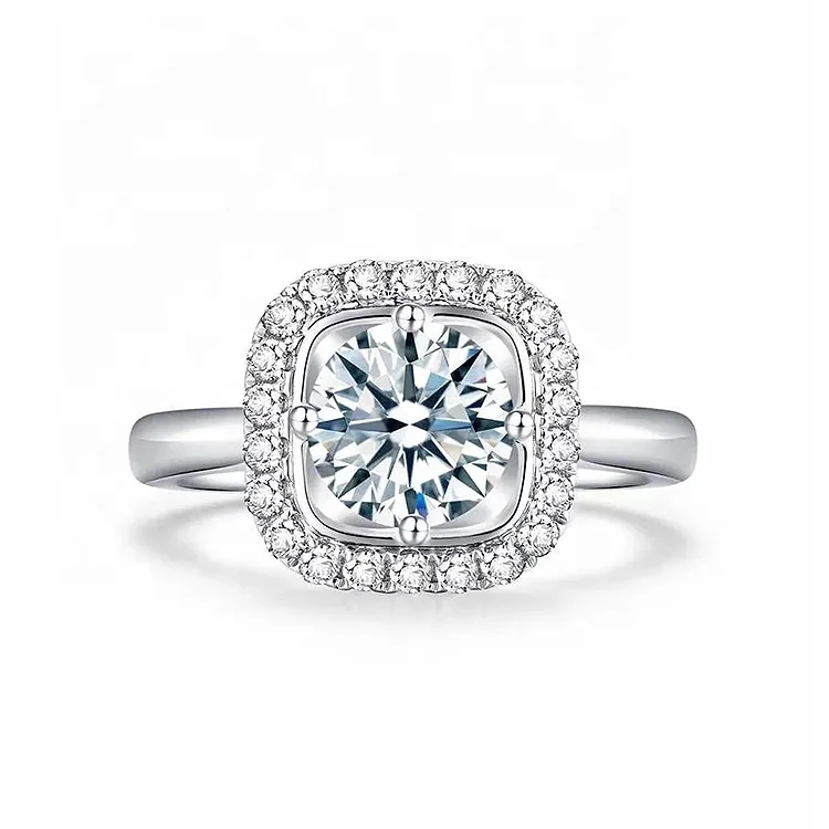 

Wholesale Fashionable 18K IGI White Gold Diamond Finger Ring Classical Diamond Ring Custom Make For You, Def white