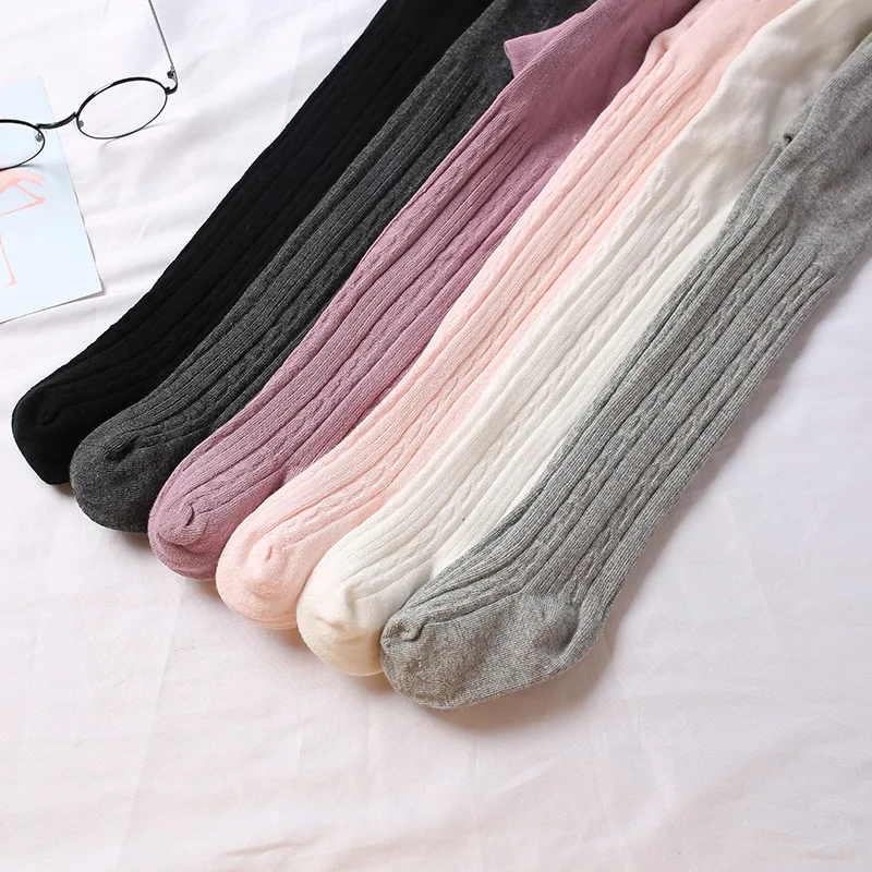 

Baby Girls Tights Cable Knit Leggings Stockings Pantyhose Cotton Stocks, Picture shows