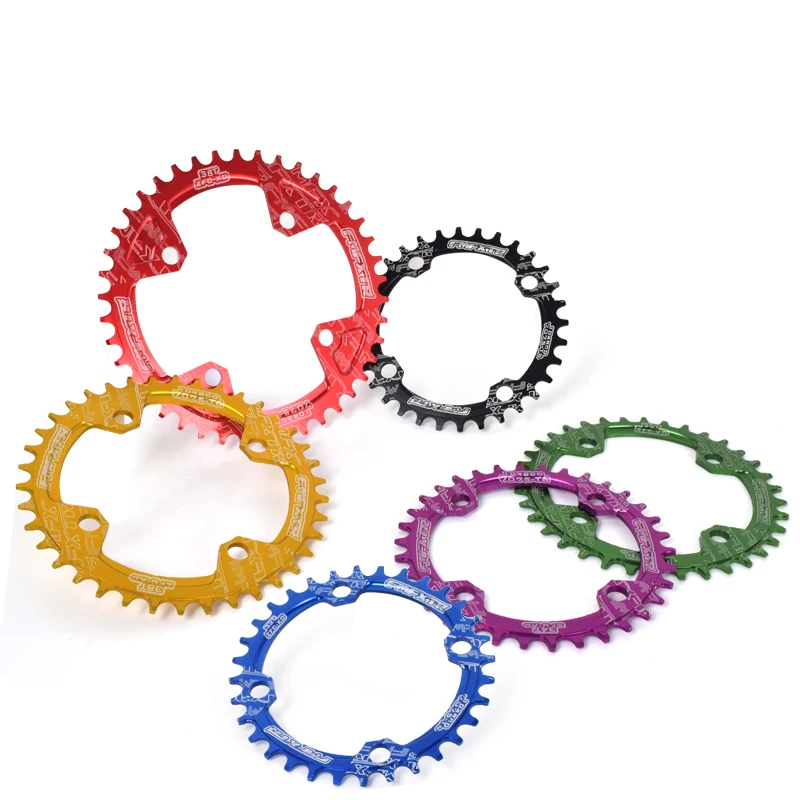 

104 BCD 32/34 T Round Shape Narrow Wide Bicycle Crank For MTB Road Bike Crankset Single Tooth Bicycle crank parts Chain Wheel