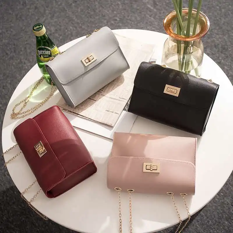 

Wholesale great price 2020 new Fashion Girl's small shoulder bag messenger bag, Red/black/pink/gray