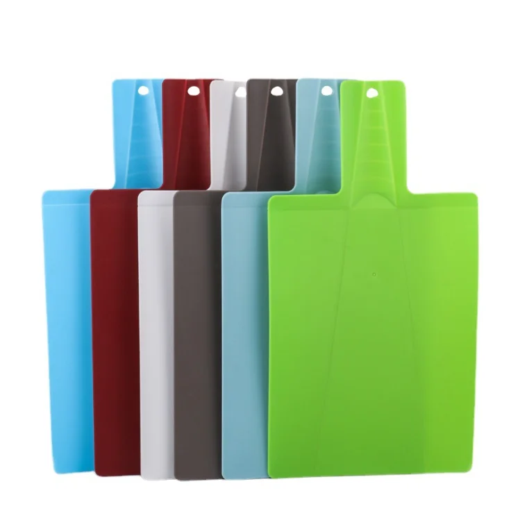 

new design multi-functional kitchen plastic folding cutting board foldable collapsible chopping board, Different color
