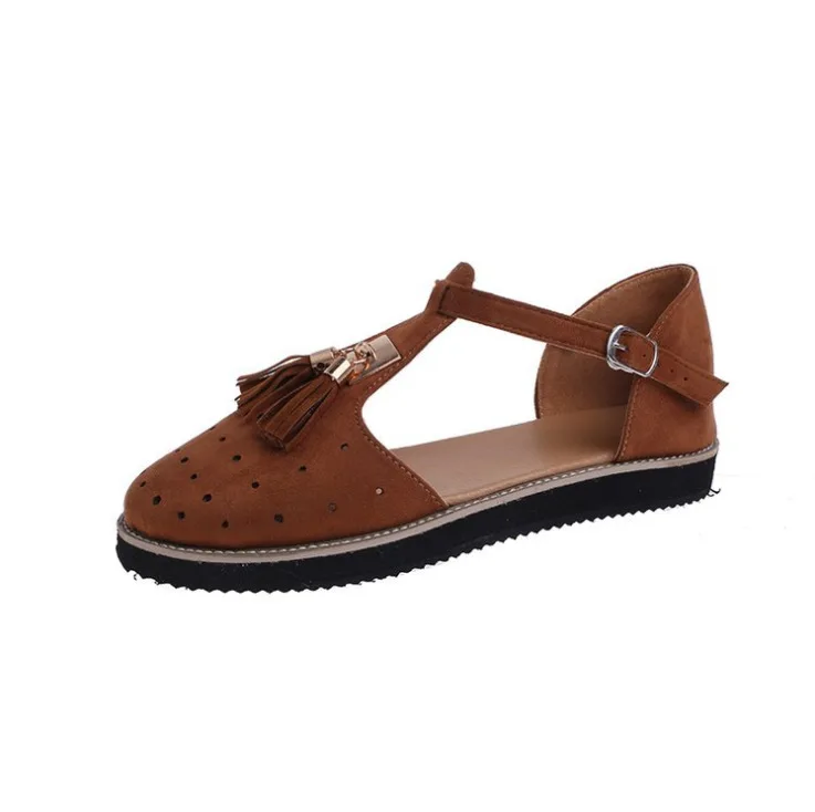

Fashion ladies casual shoes tassel featured breathable woman flat shoes