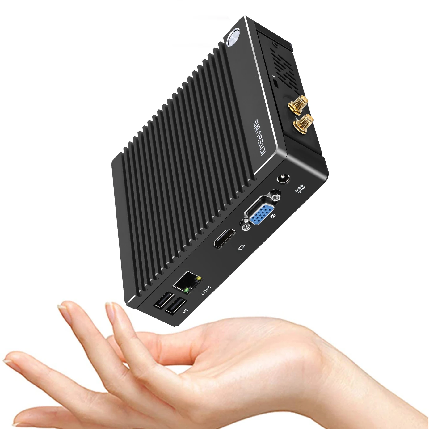 

OEM 12v small fanless miniature PC ubuntu dual lan port industrial mini pc