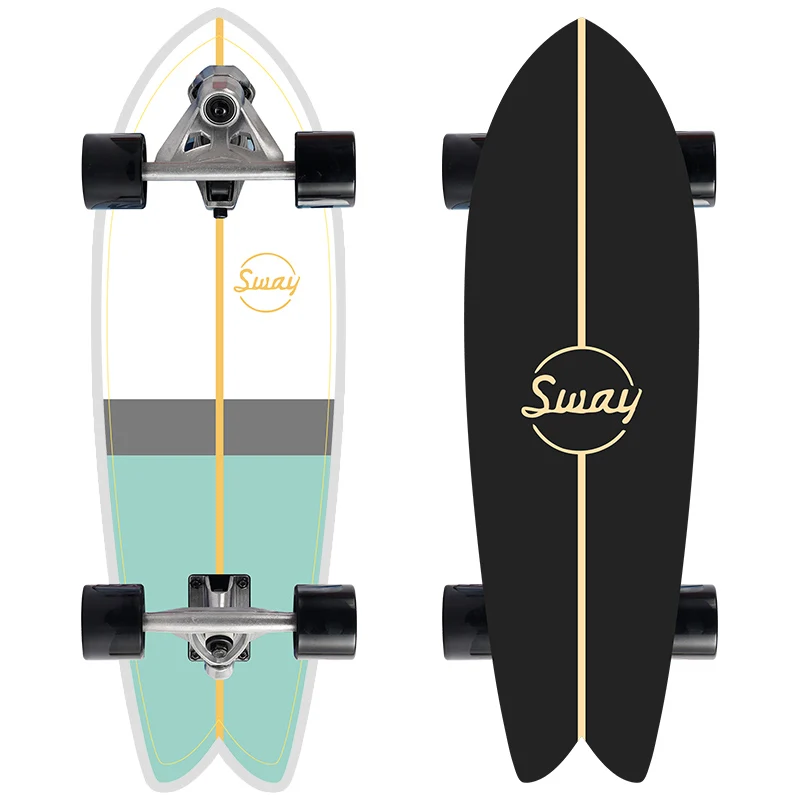 

SWAY CX7 Wholesale land surfing Surfskate 32 inch 7 Ply Maple Deck Skateboard With S7 Truck Surfskate