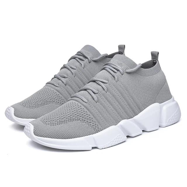 

2019 grey Mesh sport men casual sneakers stocks running shoes